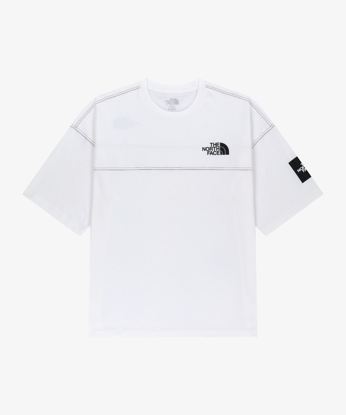 노스페이스(THE NORTH FACE) NT7US06K 스티치 다잉 반팔 티 WHITE