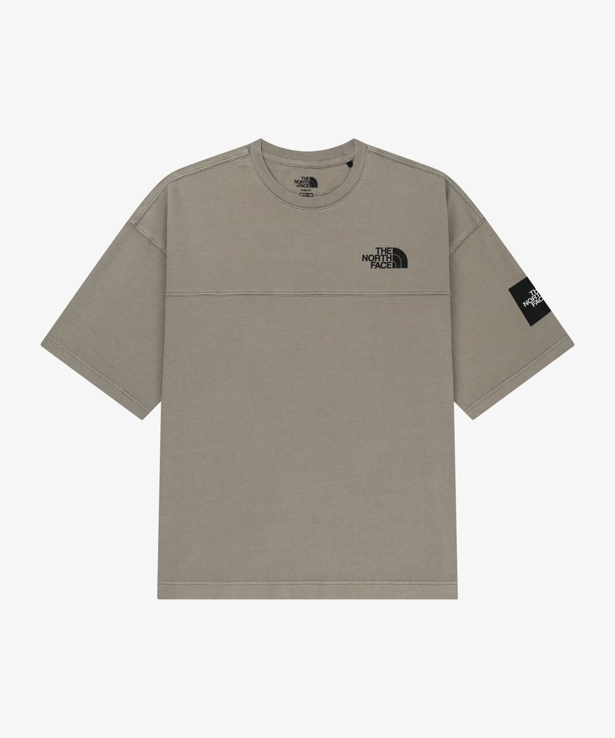 노스페이스(THE NORTH FACE) NT7US06L 스티치 다잉 반팔 티 BEIGE BROWN