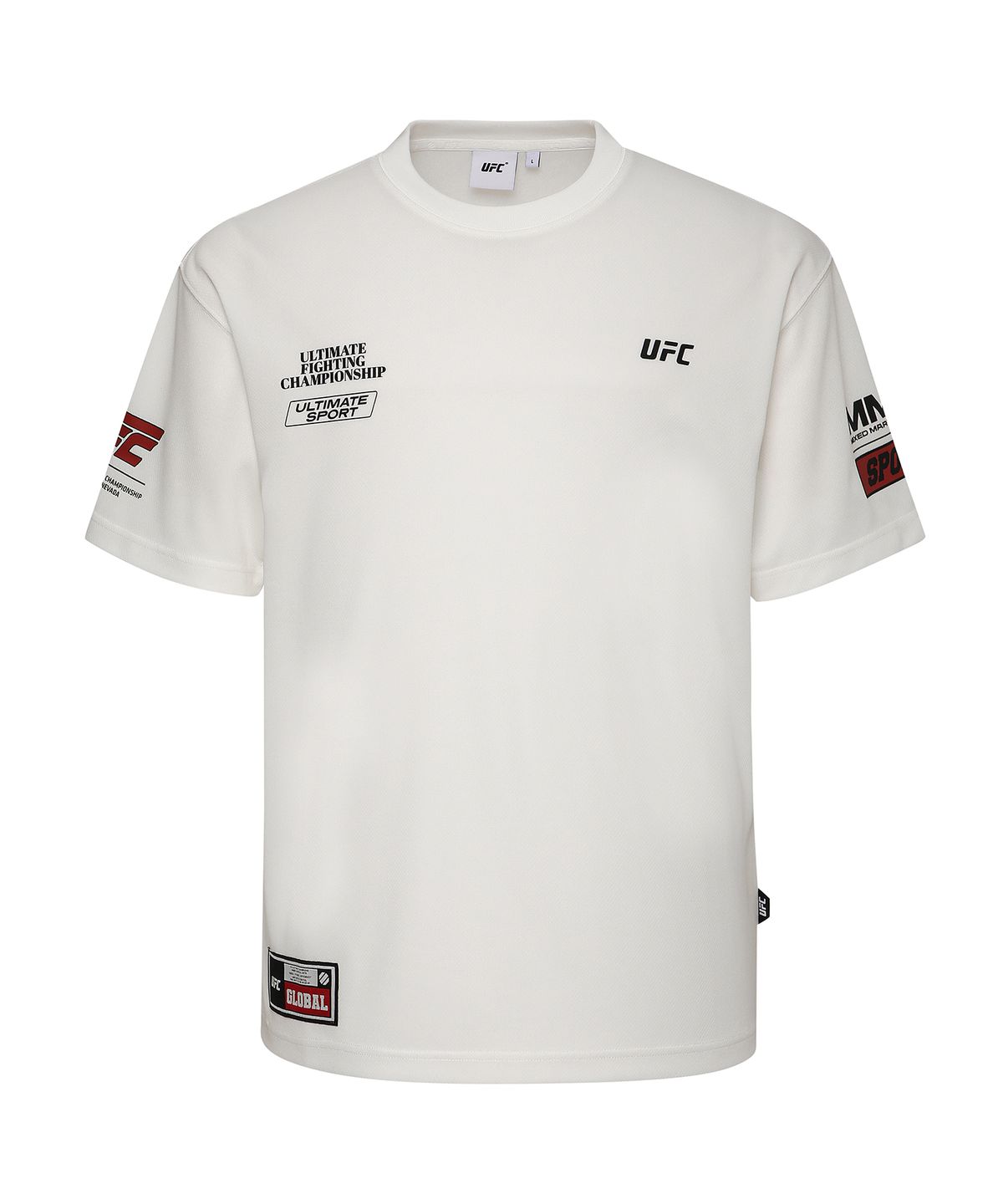유에프씨 스포츠(UFC SPORT) UFC SPON PRO 릴렉스핏 반팔 티셔츠 화이트 U4TTX2306WH