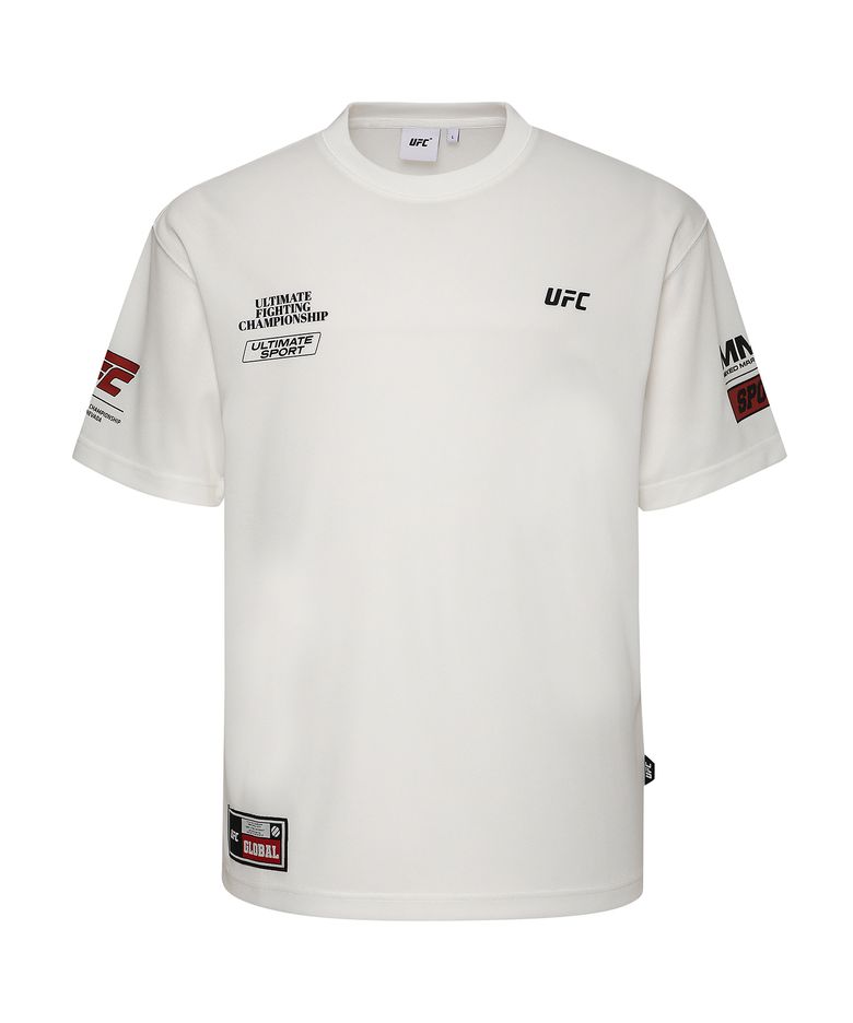 UFC SPON PRO 릴렉스핏 반팔 티셔츠 화이트 U4TTX2306WH