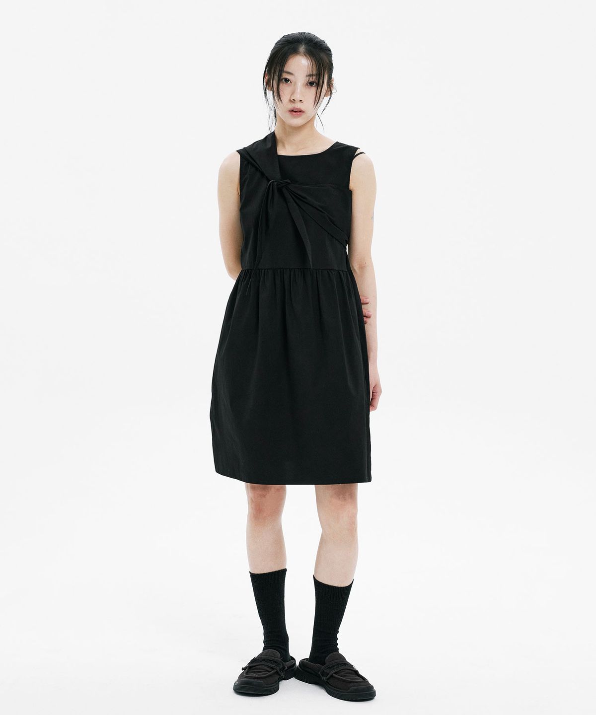하나히(HANAHI) Furoshiki wrap one piece BLACK