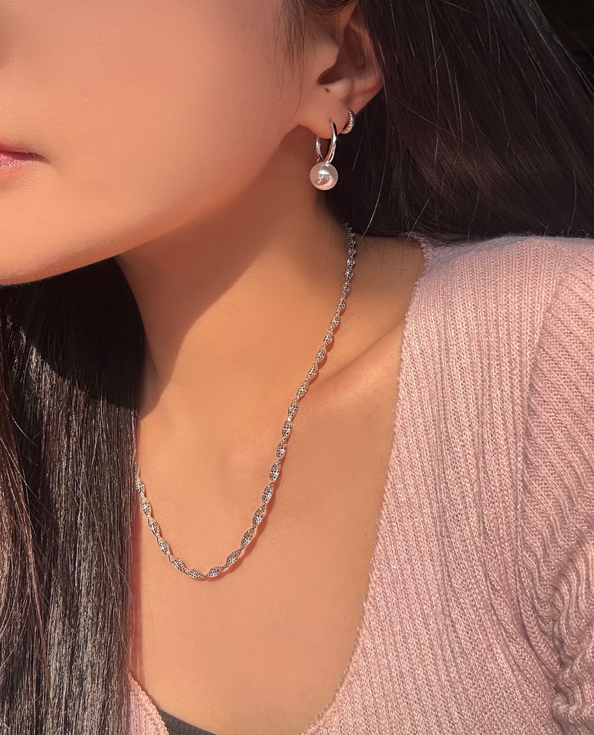 제이라헬(J-RAHEL) [Sliver925] 트위스트 로프 체인 네클리스
