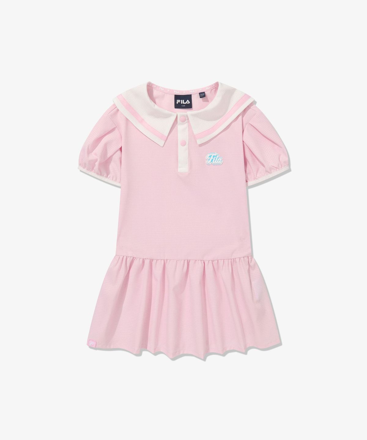 휠라 키즈(FILA KIDS) 세일러 우븐 원피스