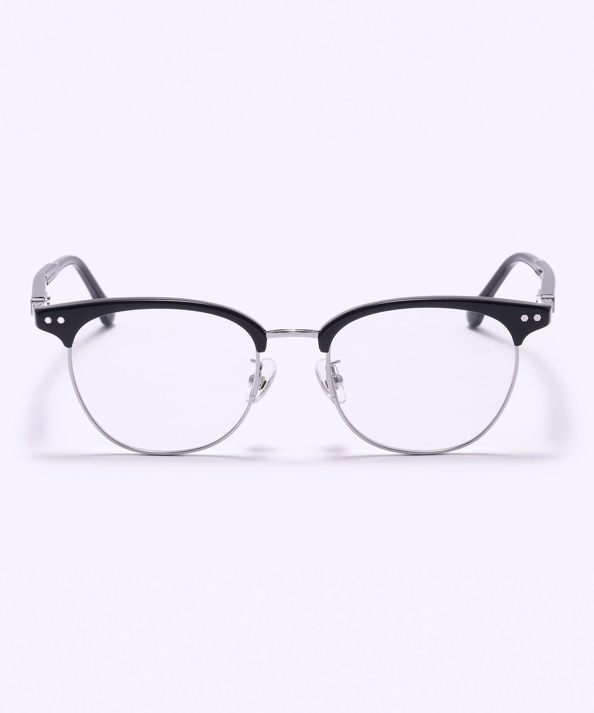 알로아이웨어(ALO EYEWEAR) [FRAME BLACK] FBG9601 0911G 하금테 블랙/실버 안경테 블루라이트 렌즈 선택