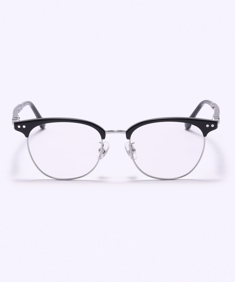 [FRAME BLACK] FBG9601 0911G 하금테 블랙/실버 안경테 블루라이트 렌즈 선택