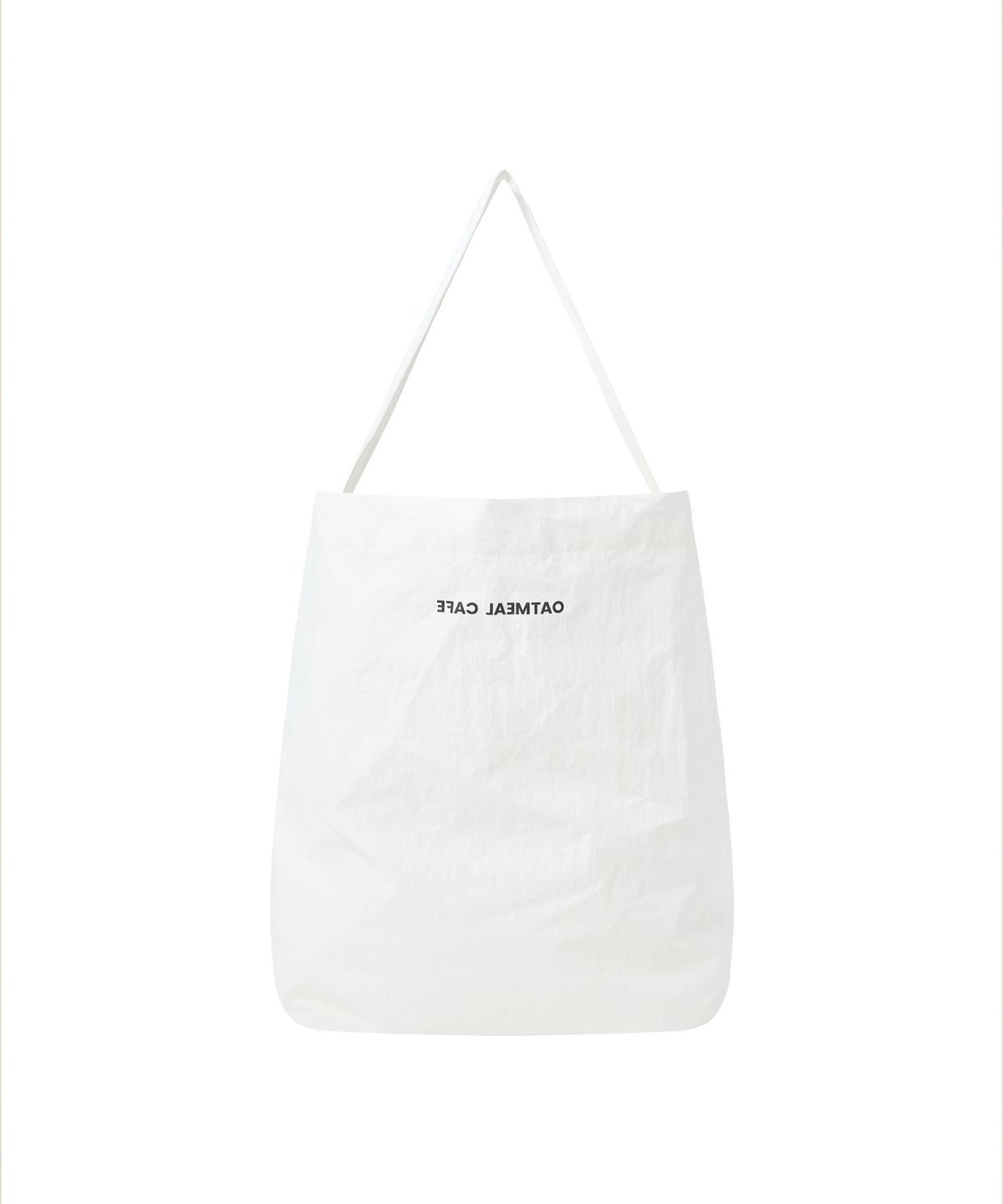 오트밀카페(OATMEAL CAFE) [UNISEX] 패커블 에코 숄더백 - 화이트