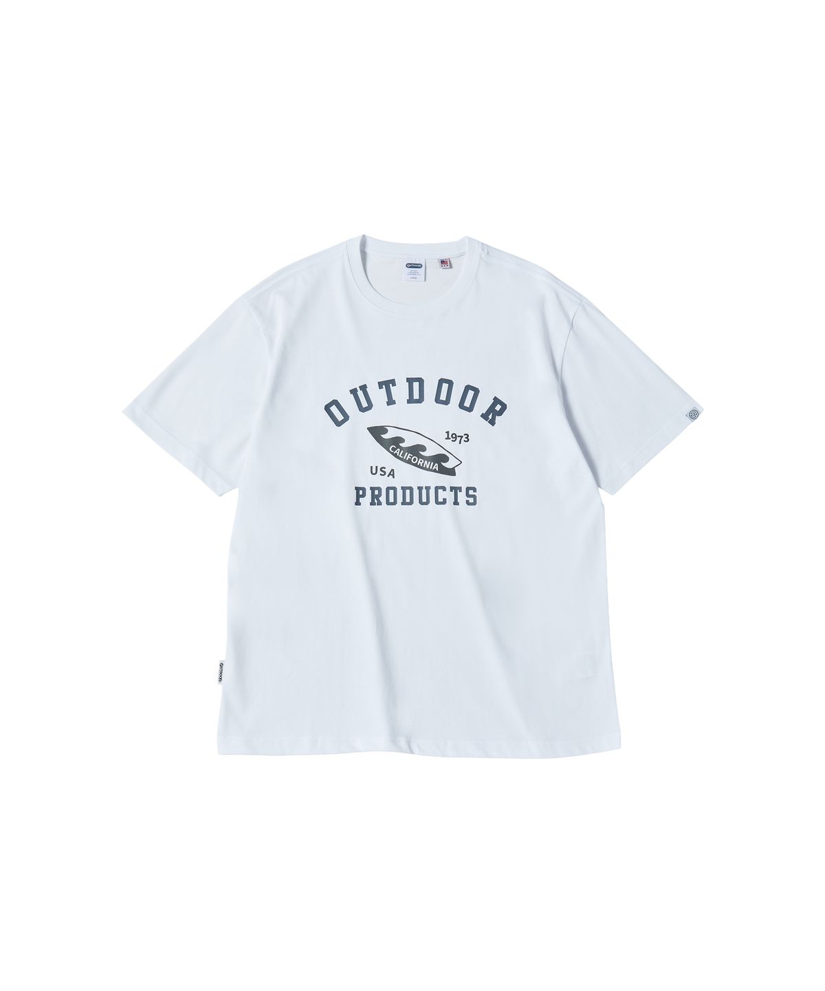 아웃도어 프로덕츠(OUTDOOR PRODUCTS) 보드 그래픽 반팔 티셔츠 (화이트)