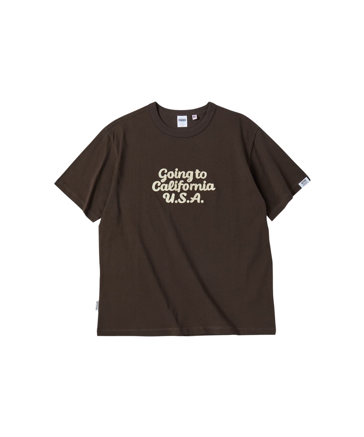 아웃도어 프로덕츠(OUTDOOR PRODUCTS) 체인 스티치 티셔츠 (브라운)