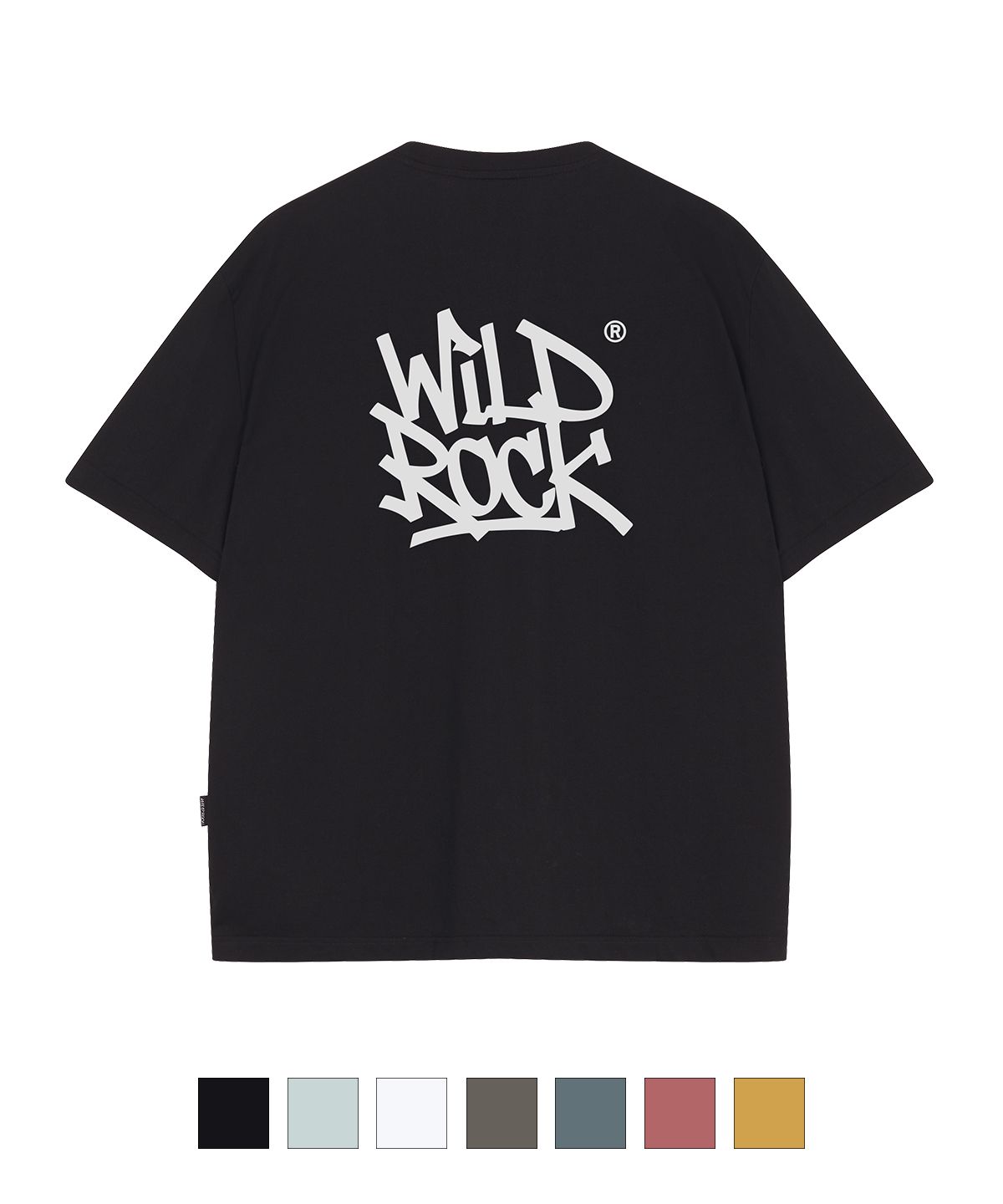 와일드락(WILDROCK) Tag Logo 쿨코튼 오버핏 반팔 티셔츠