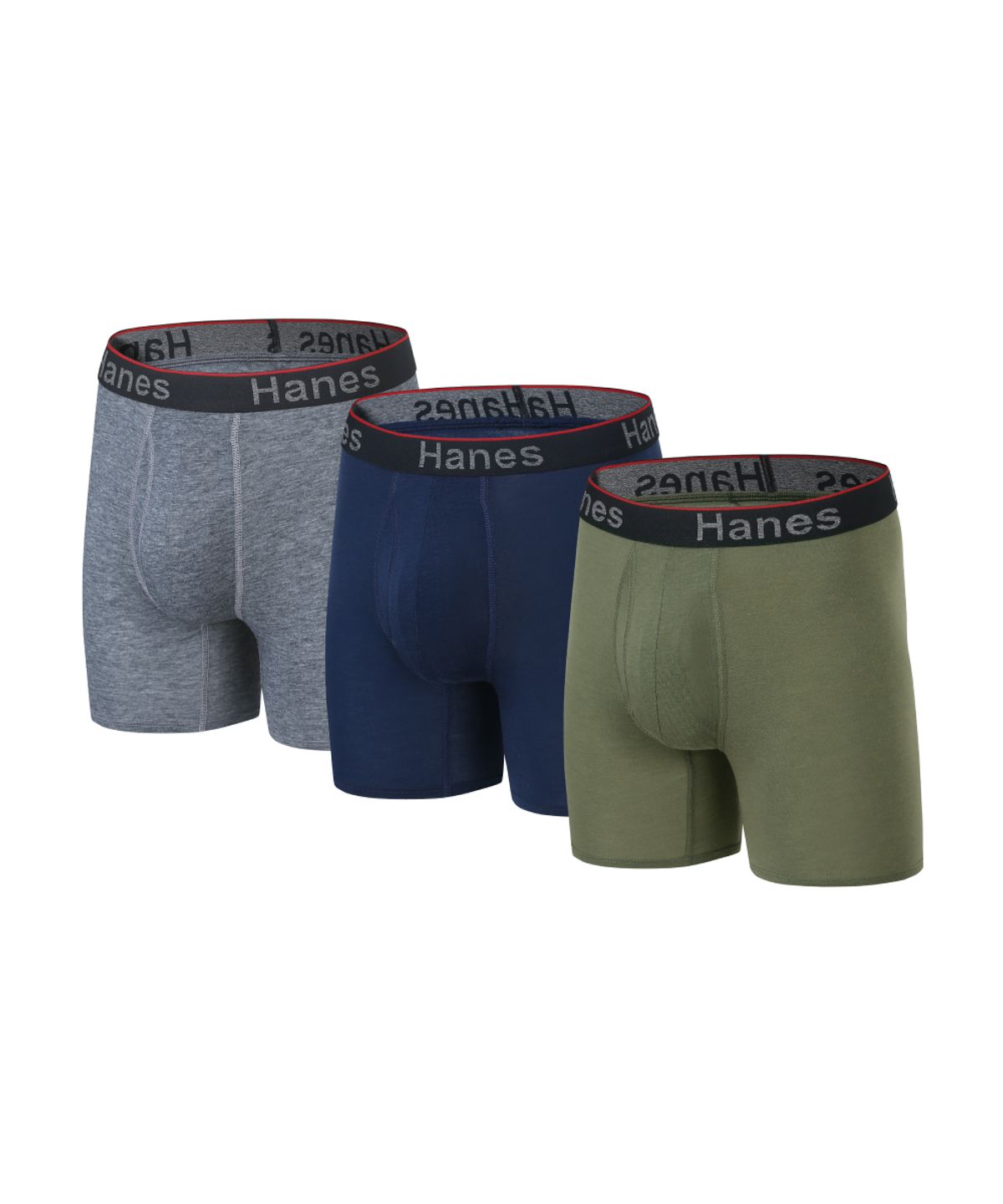 헤인즈(HANES) 토탈 서포트 파우치 박서 브리프 3팩 세트 C