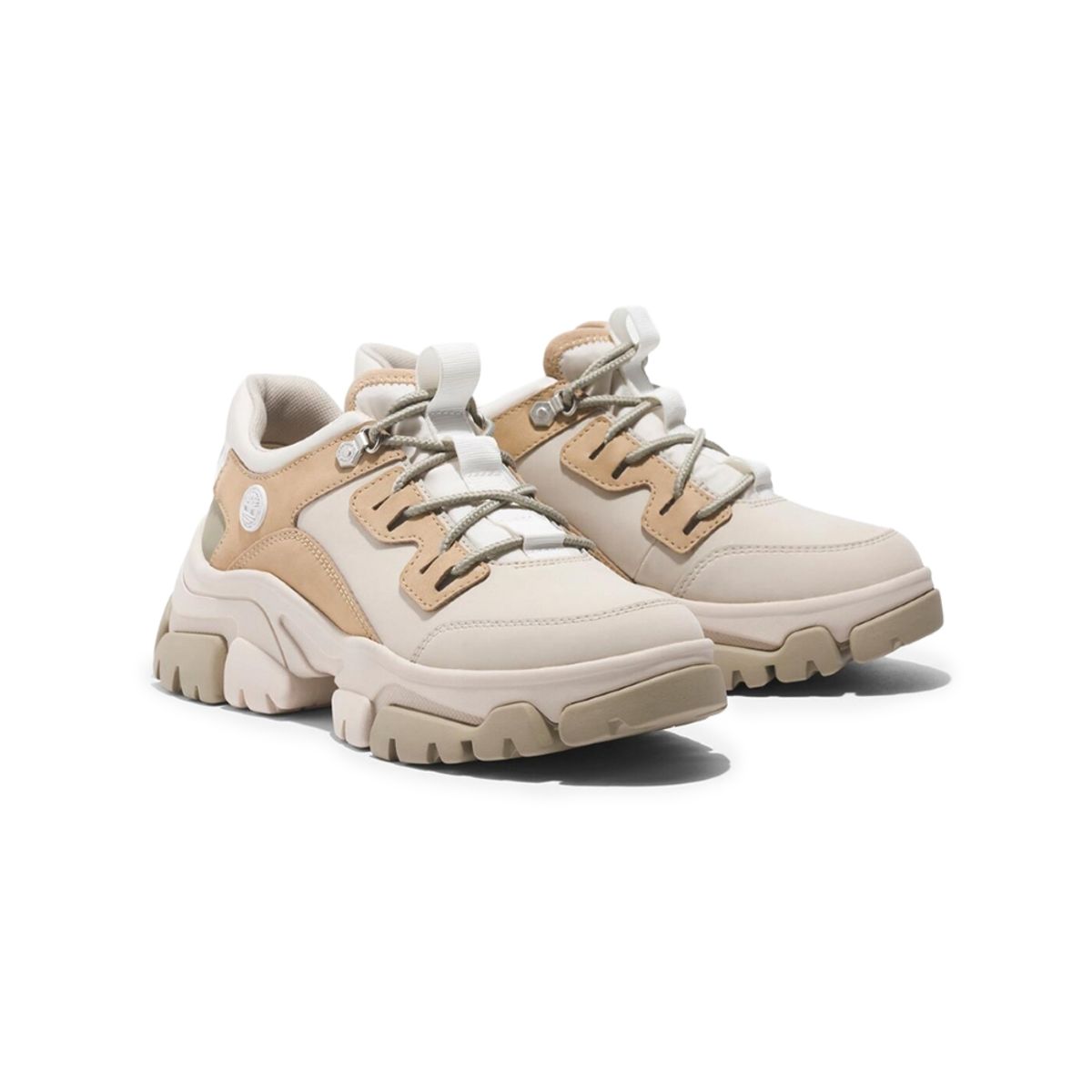 팀버랜드(TIMBERLAND) 여성 로우탑 레이스업 캐주얼 스니커즈 라이트베이지_TB0A5ZY8EN71