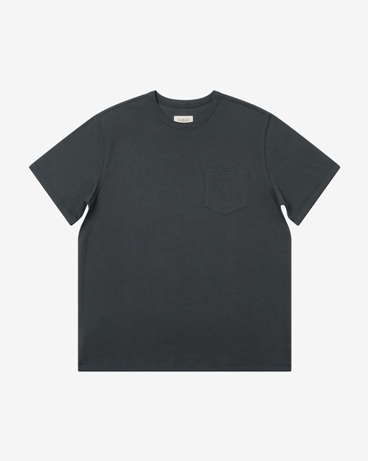 솔티(SORTIE) 3N605 Poket T-Shirts (Charcoal)