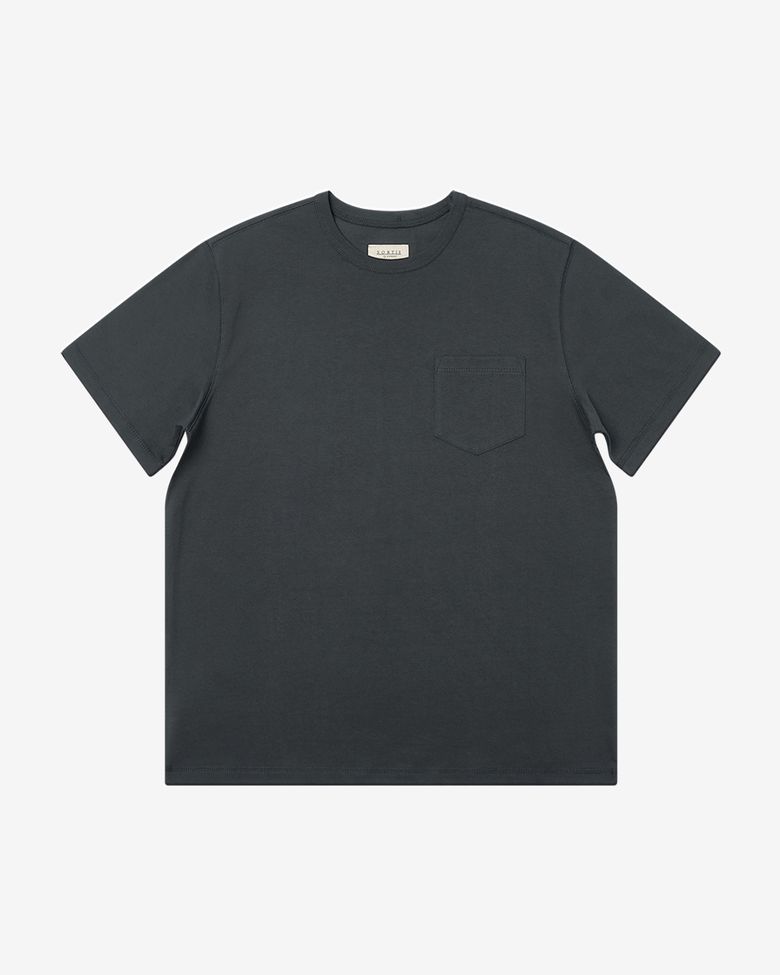 3N605 Poket T-Shirts (Charcoal)