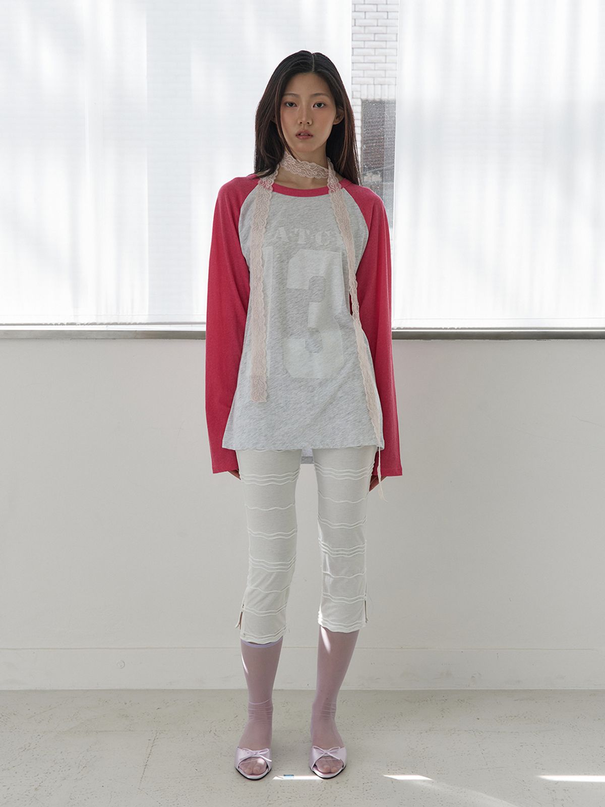 어펙션(AFFECTION) Pintuck Capri Pants (White)