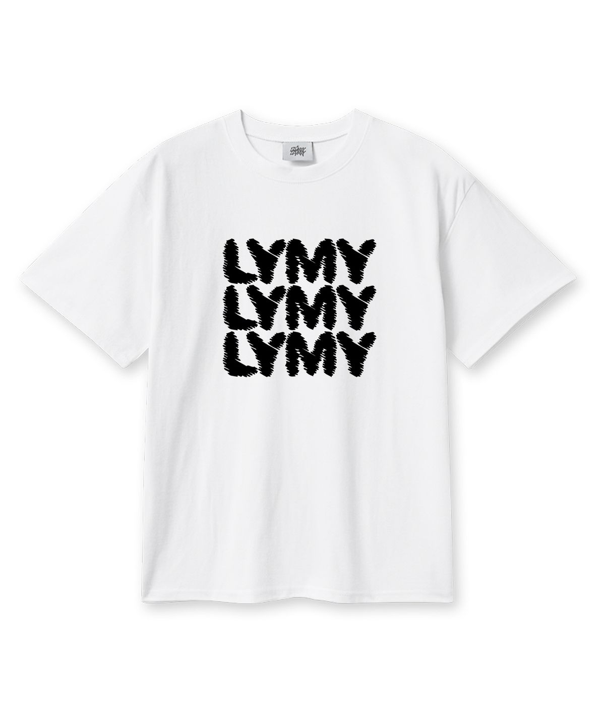 레이지메리(LAZYMERRY) 엘와이엠와이 20수 코튼 오버핏 반팔티셔츠 화이트