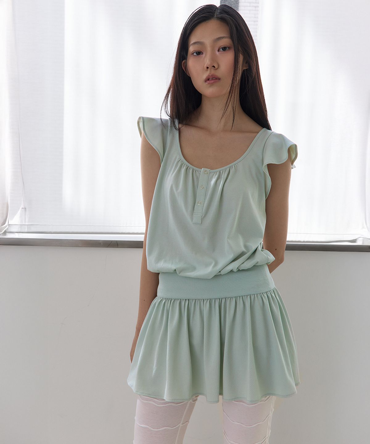 어펙션(AFFECTION) Clover Dress (Mint)