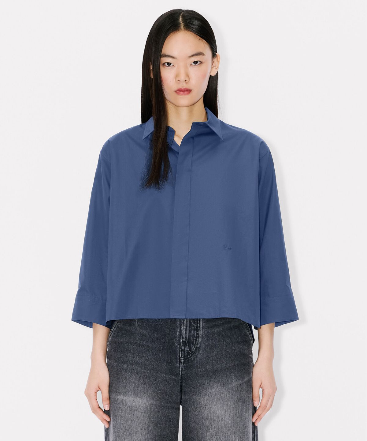 겐조(KENZO) 여성 26SS 7부 셔츠_K265AWI105NYA