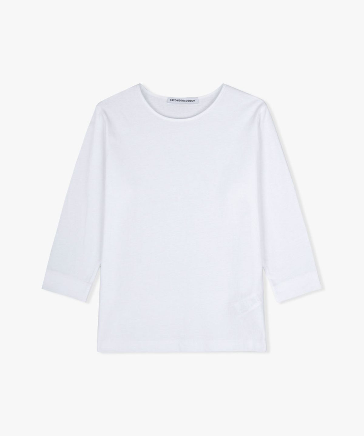 38컴온커먼(38COMEONCOMMON) Cotton 3/4 Sleeve T-Shirts (White)