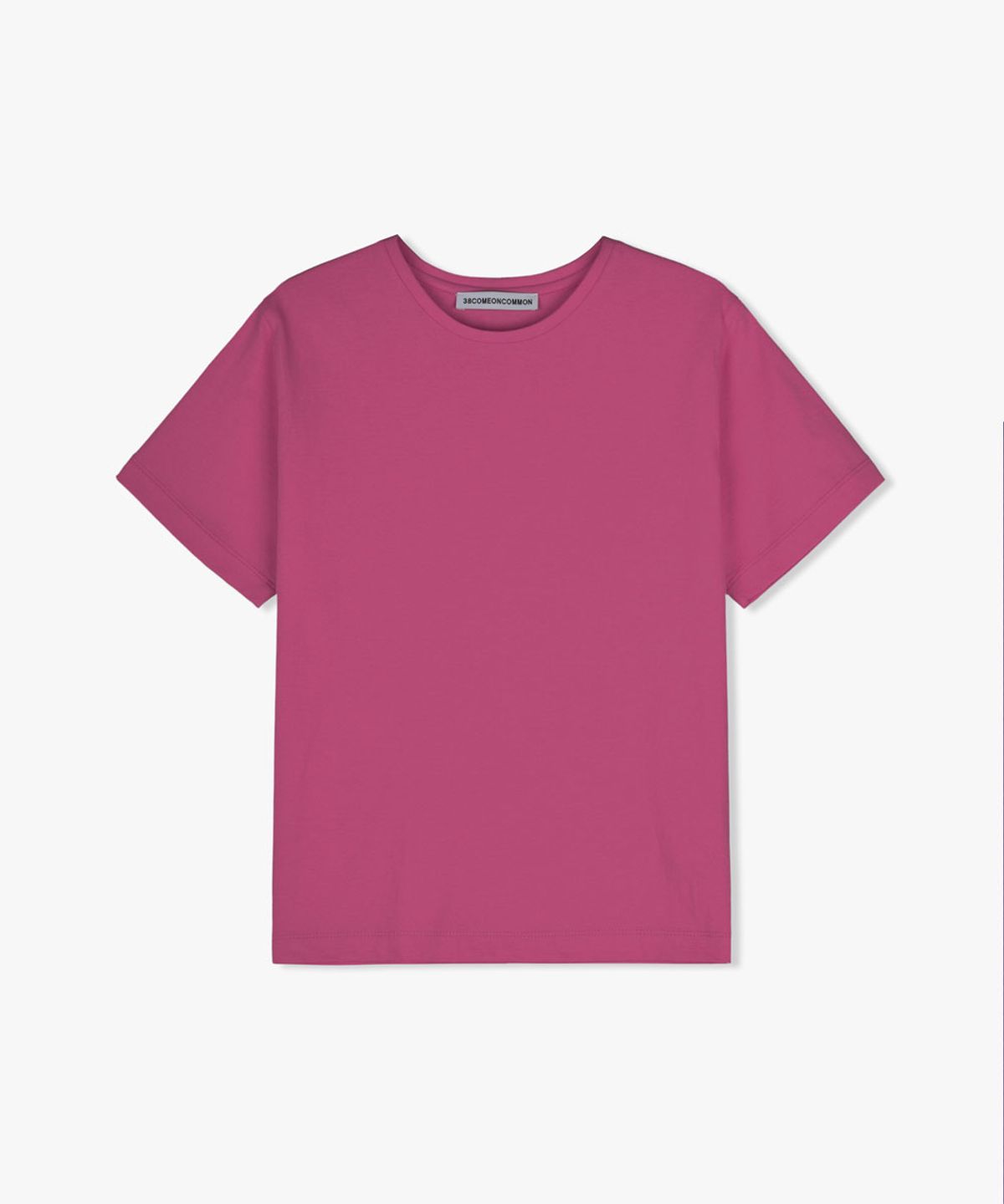 38컴온커먼(38COMEONCOMMON) Regular Light Cotton T-Shirts (Berry Pink)