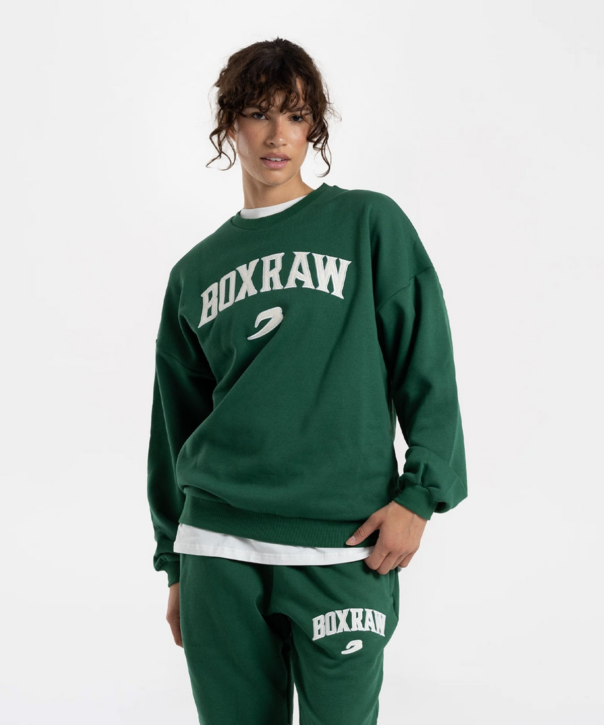복스로(BOXRAW) 이스트 스트리트 스웻셔츠 - 여성 W BXRW-U-ESSW-W [그린]