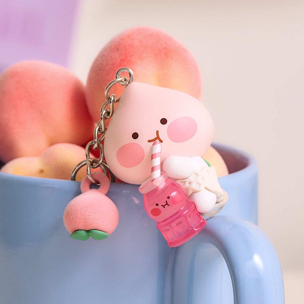 카카오프렌즈(KAKAO FRIENDS) 복슝복슝 피규어키링 주스_리틀어피치