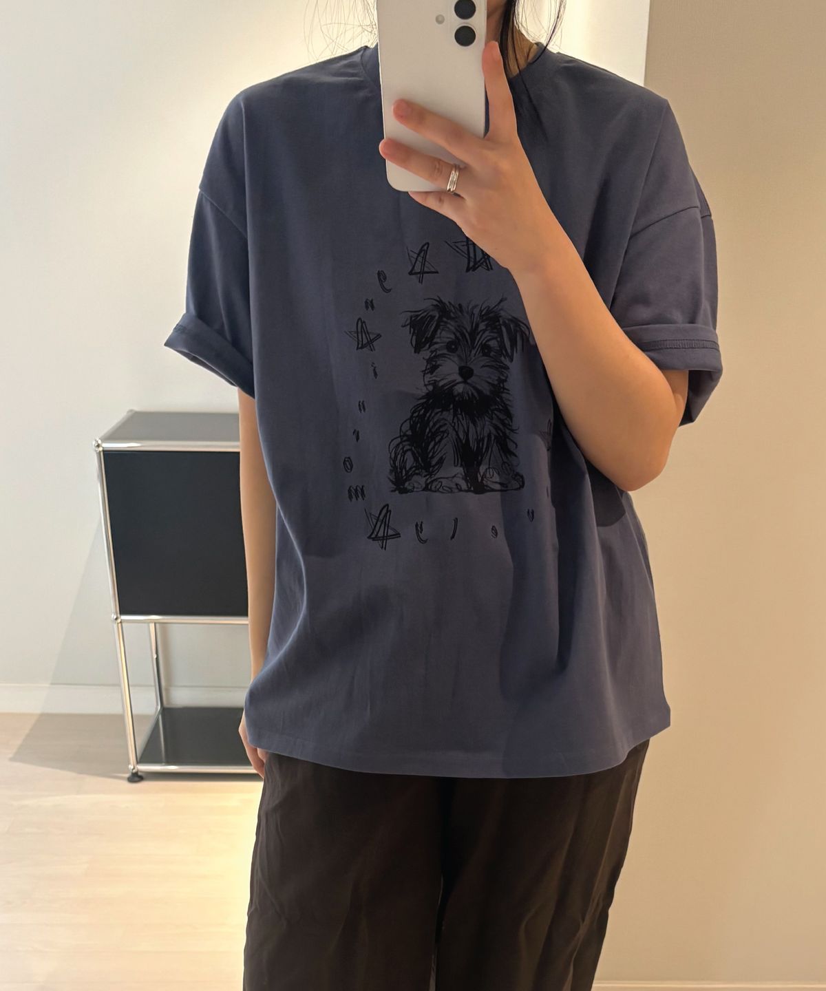 리엔드코(RIANDCO) LOVELY T-SHIRT_VINTAGE BLUE