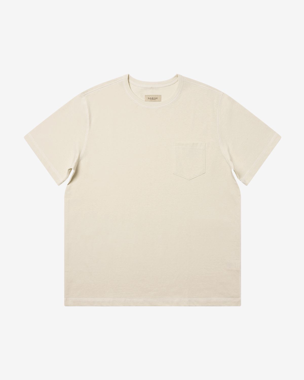 솔티(SORTIE) 3N605 Poket T-Shirts (Ivory)