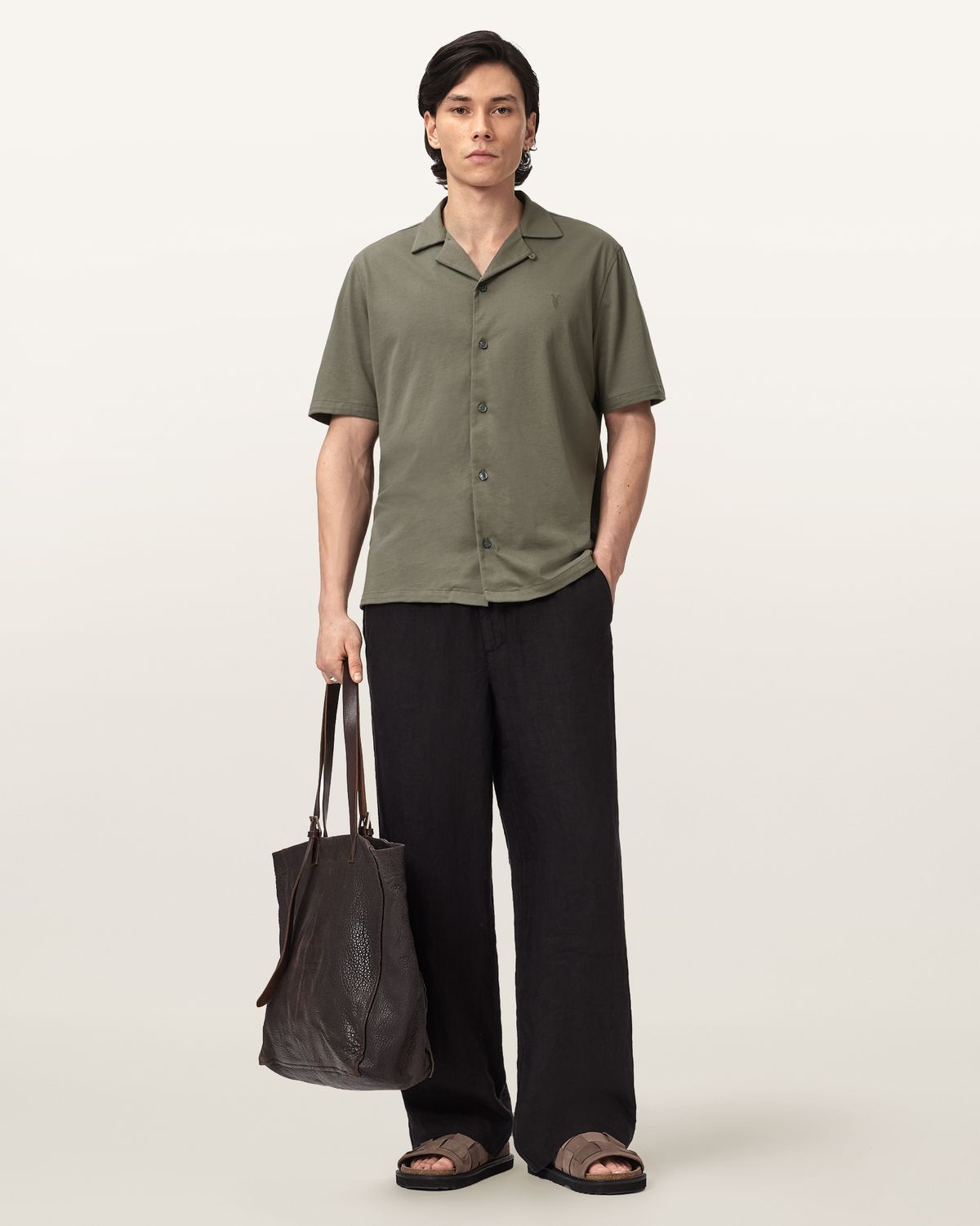 올세인츠(ALLSAINTS) 허드슨 숏슬리브 셔츠 M081SA-6907