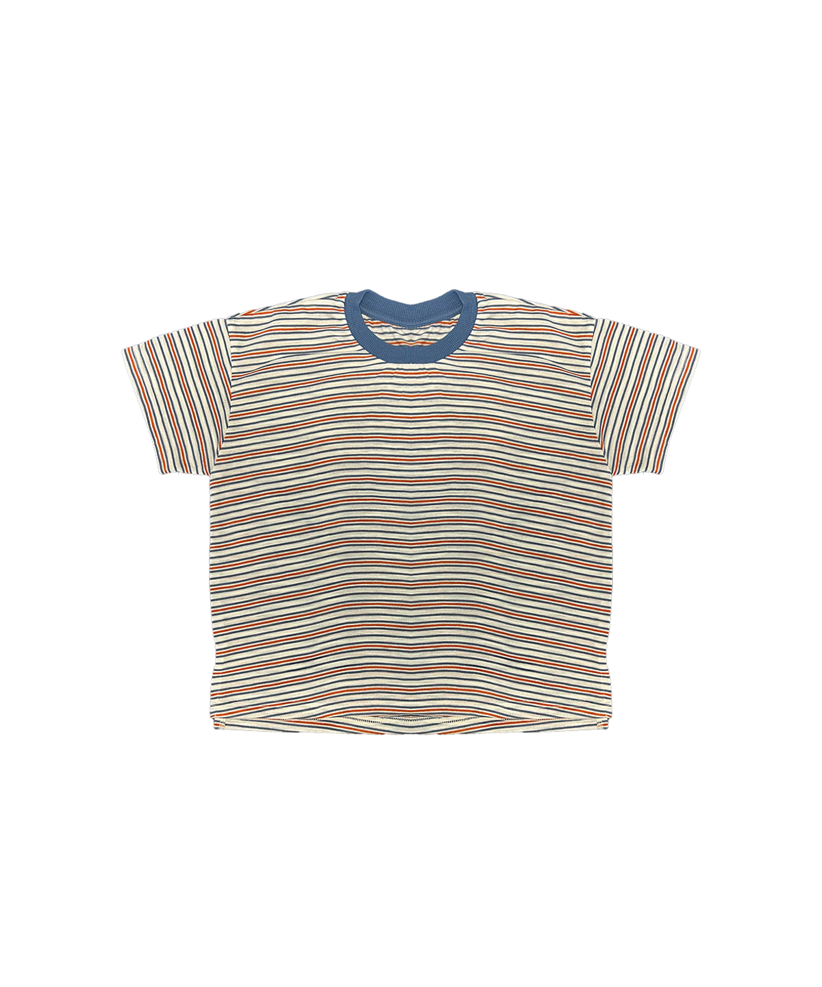 라메종드도도(LA MAISON DE DODO) BASIC DODO Stripe T Shirt_Blue/Mixed_키즈반팔티
