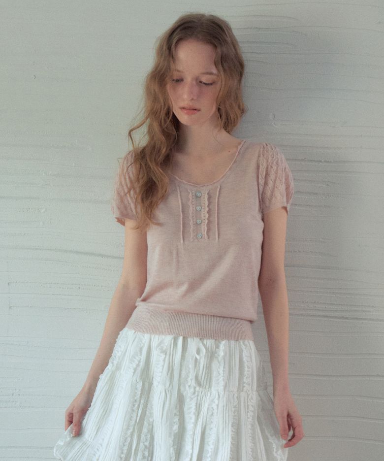 Rielle Summer Wool Half Knit_Soft Pink(OC26KN25)