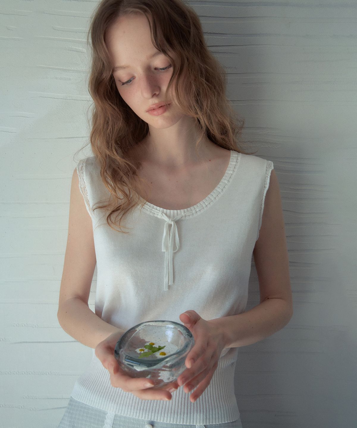 아우어노스텔지아(OURNOSTALGIA) Delia Sleeveless Knit_Ivory(OC26KN24)