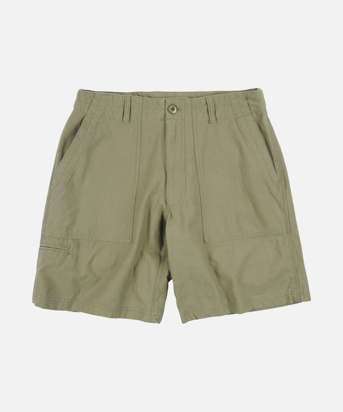 프리즘웍스(FRIZMWORKS) BACKSATIN ESSENTIAL FATIGUE SHORTS _ KHAKI BEIGE