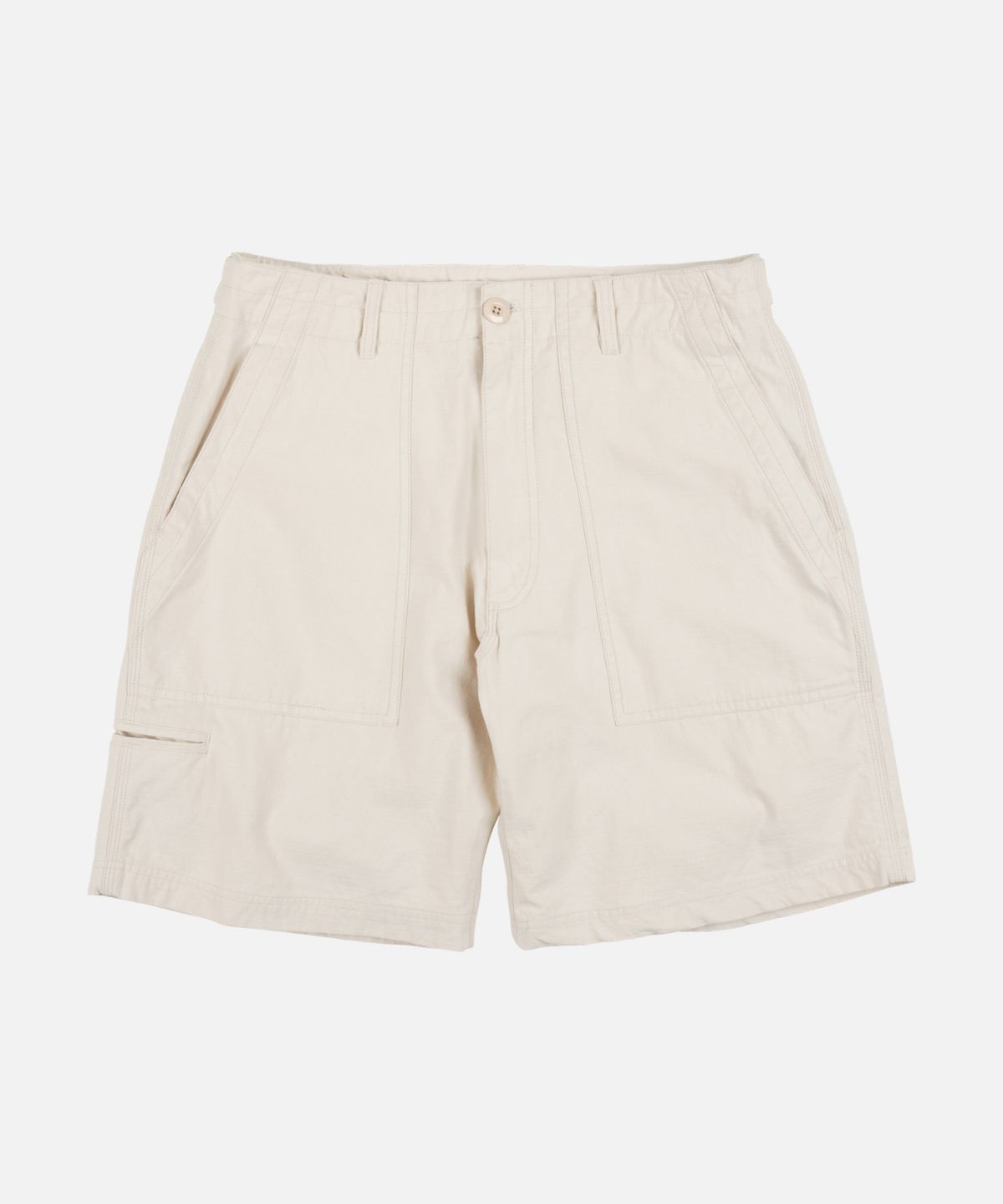 프리즘웍스(FRIZMWORKS) BACKSATIN ESSENTIAL FATIGUE SHORTS _ CREAM