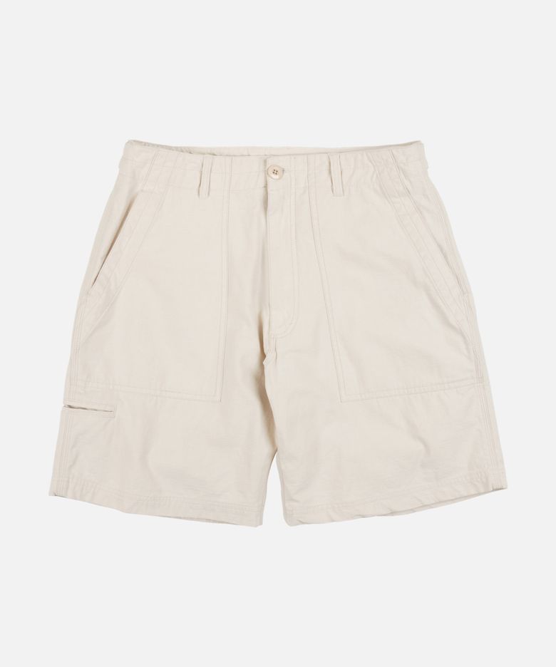 BACKSATIN ESSENTIAL FATIGUE SHORTS _ CREAM