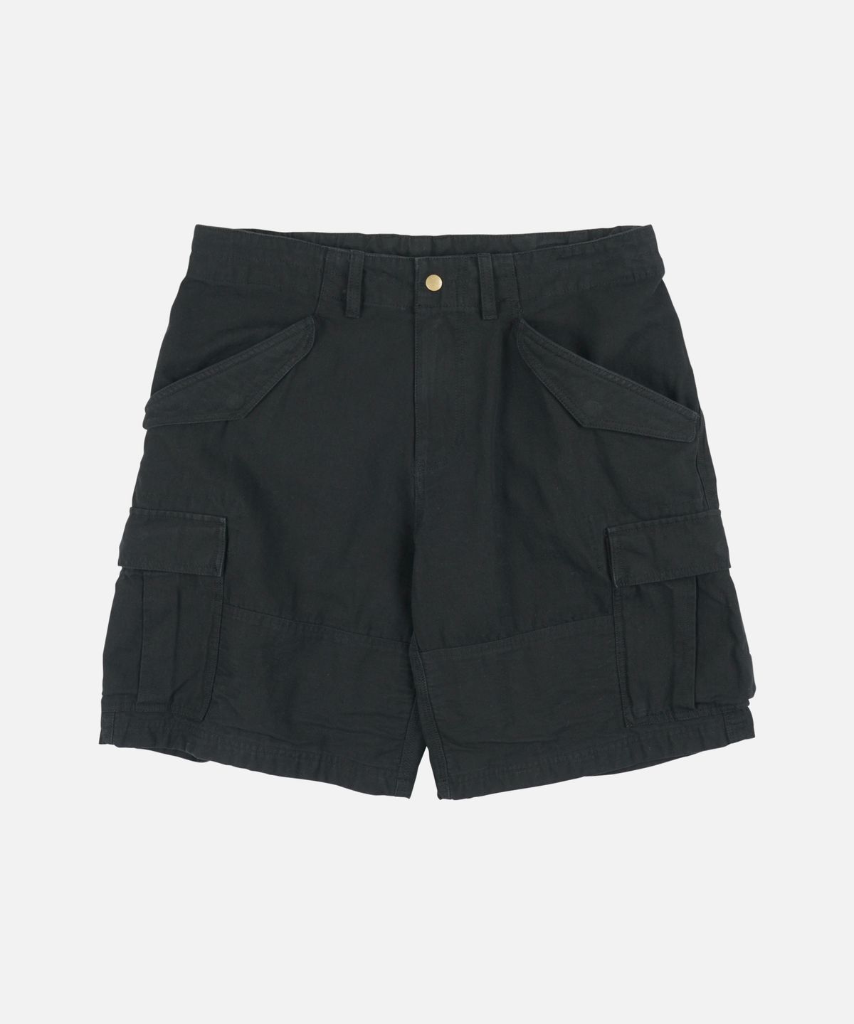 프리즘웍스(FRIZMWORKS) CANVAS ESSENTIAL CARGO SHORTS _ BLACK