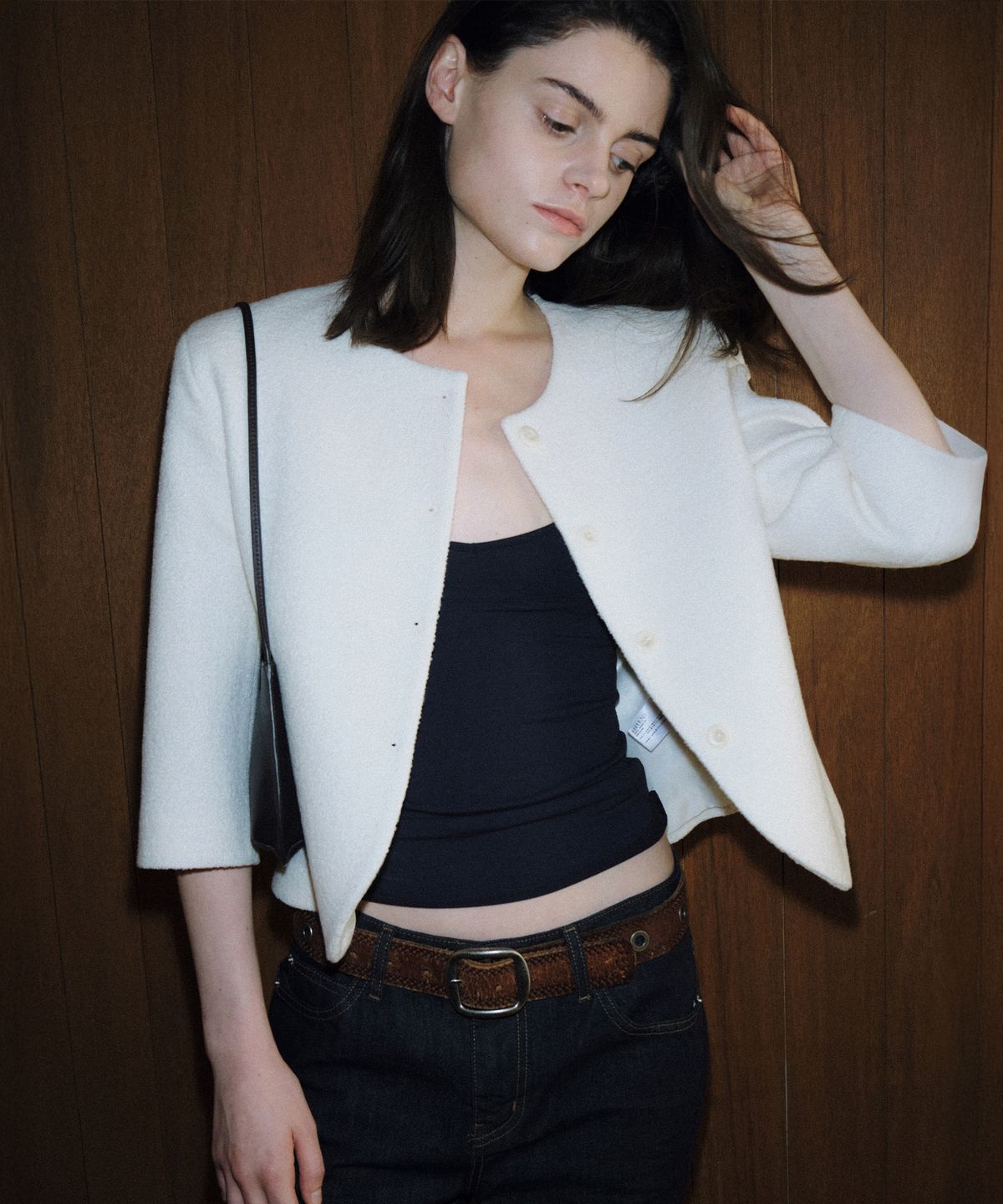 108파운드(108POUND) [사이즈추가]Simply Boucle Jacket_Ivory