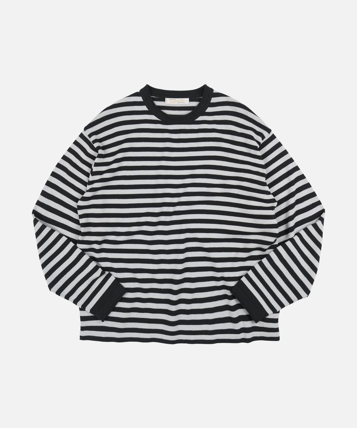 프리즘웍스(FRIZMWORKS) STRIPE KNIT LONG SLEEVE _ BLACK