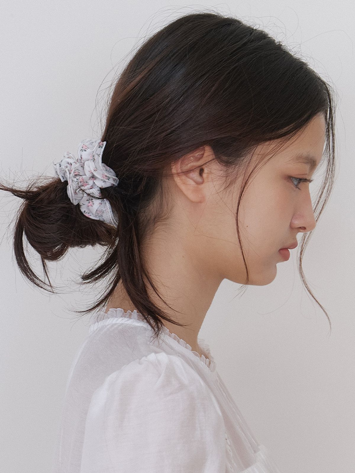 카인더베이비(KINDABABY) romantic mesh lace scrunch - floral