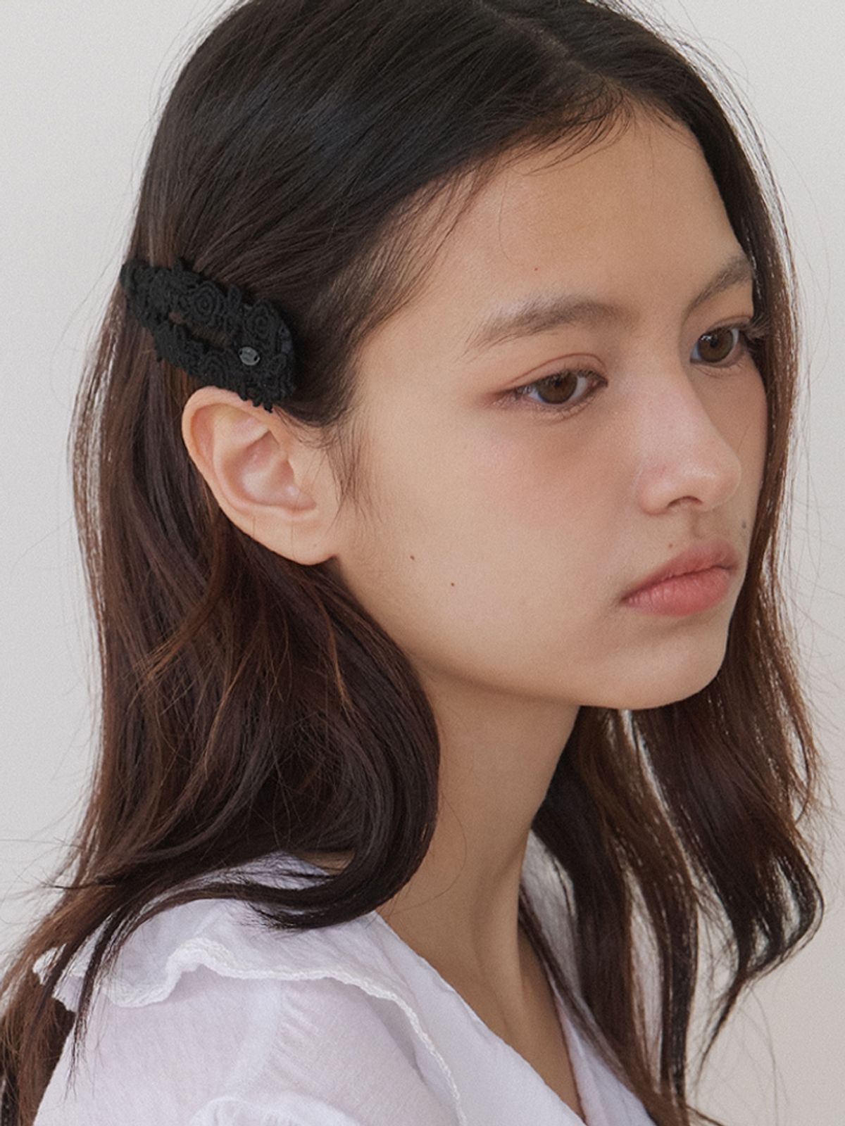 카인더베이비(KINDABABY) [M size] classic rosy lace pin -  black