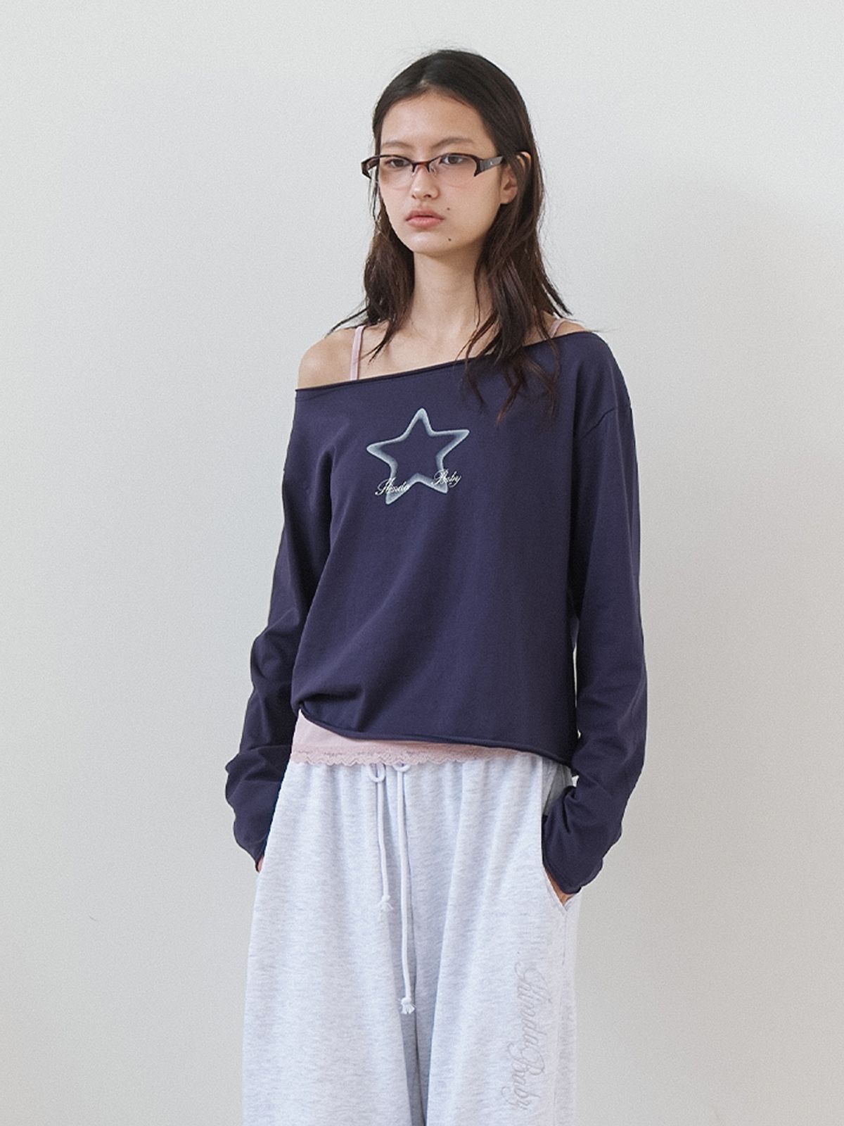카인더베이비(KINDABABY) baby star tee - vintage navy