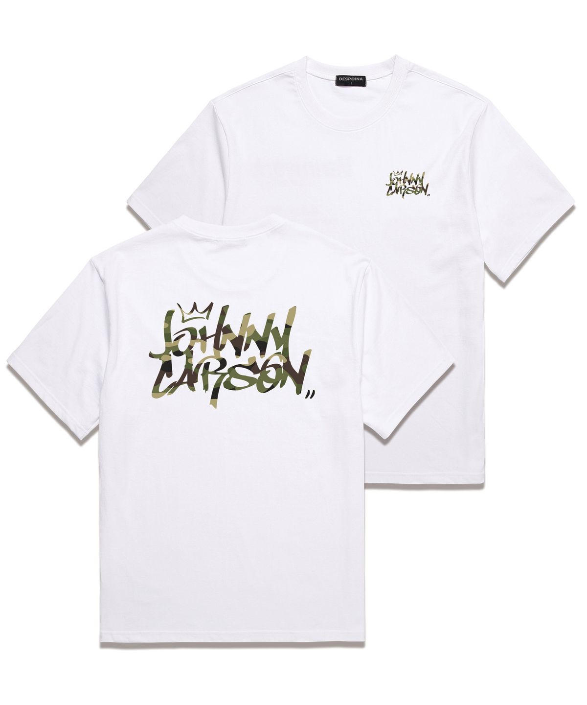 자니카슨(JOHNNY CARSON) Classic Graffiti Logo 반팔티셔츠 (JCSS102) 화이트/카모