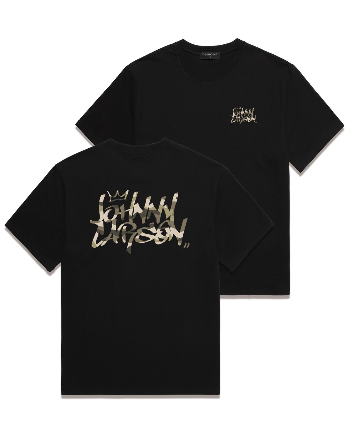 자니카슨(JOHNNY CARSON) Classic Graffiti Logo 반팔티셔츠 (JCSS102) 블랙/카모