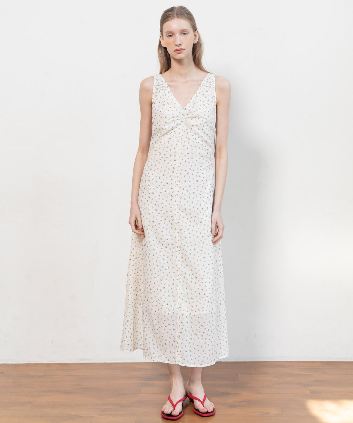 제이마크뉴욕(JMARKNEWYORK) Sleeveless flower slim dress_2color