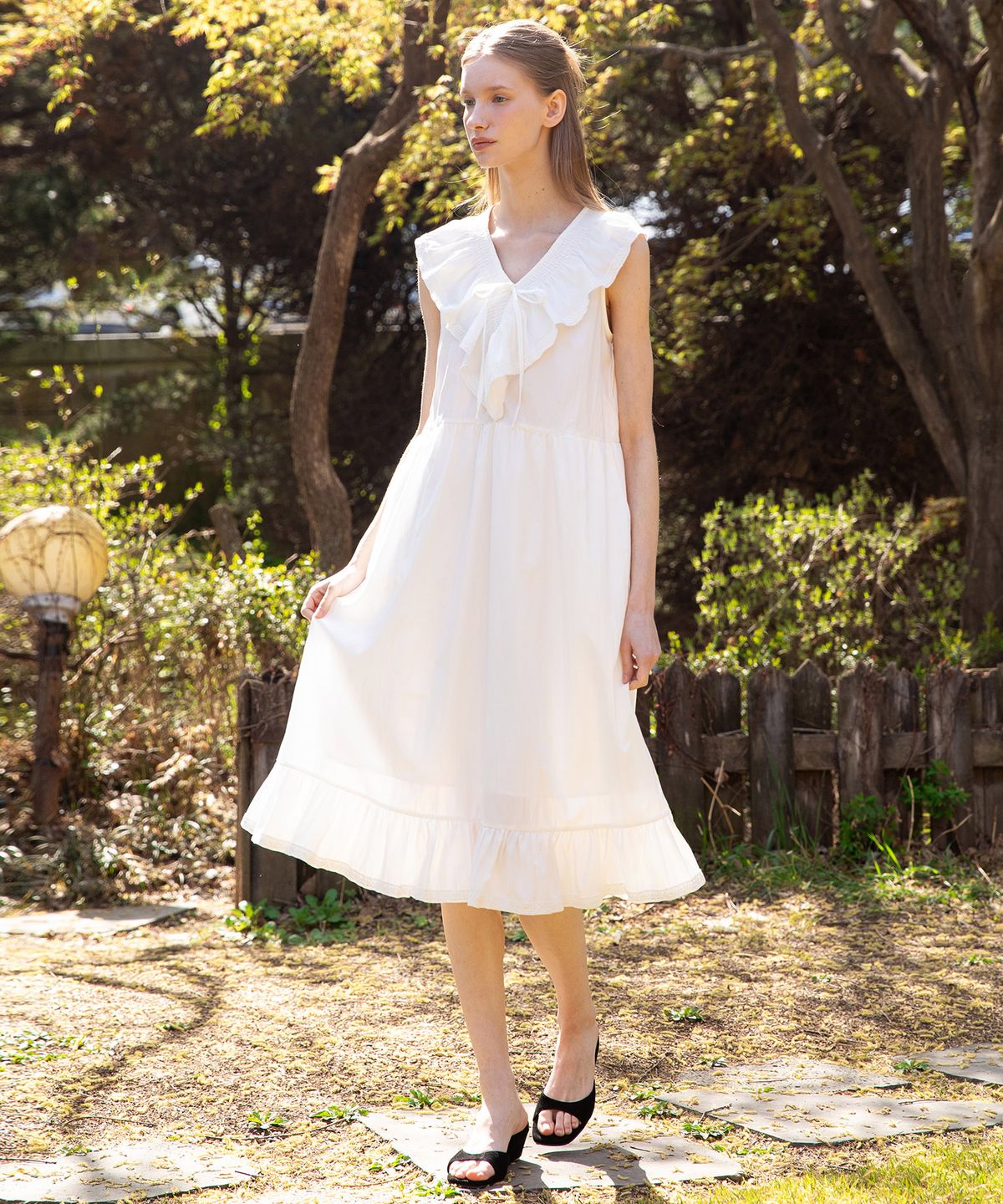 제이마크뉴욕(JMARKNEWYORK) Sleeveless ruffle dress_2color
