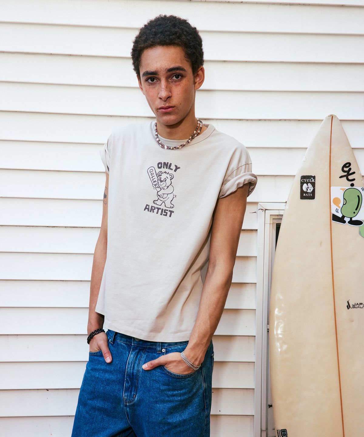 1011갤러리(1011 GALLERY) Only Artist T-Shirts - Sand