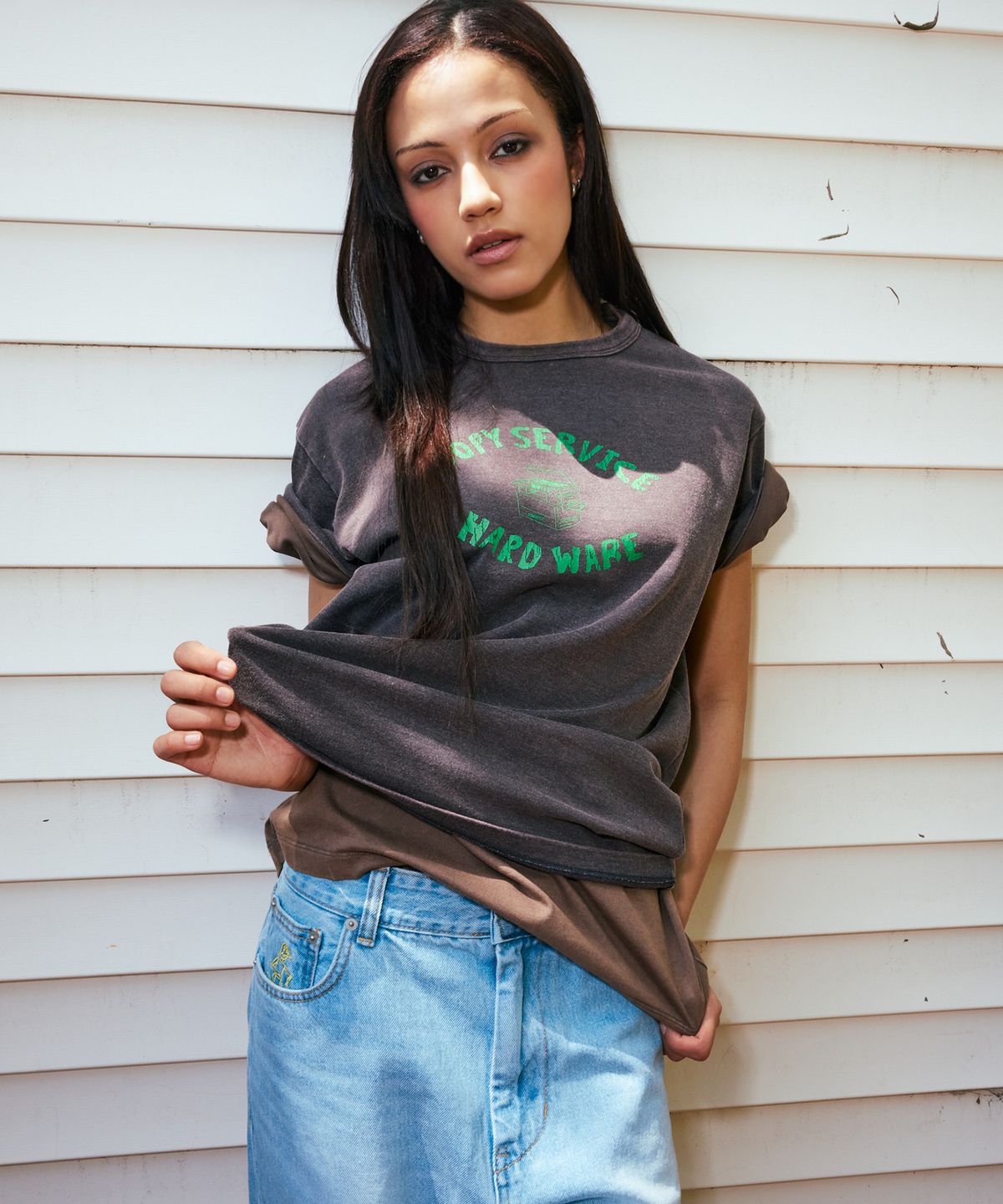 1011갤러리(1011 GALLERY) Copy Service T-Shirts - Charcoal (Restock)