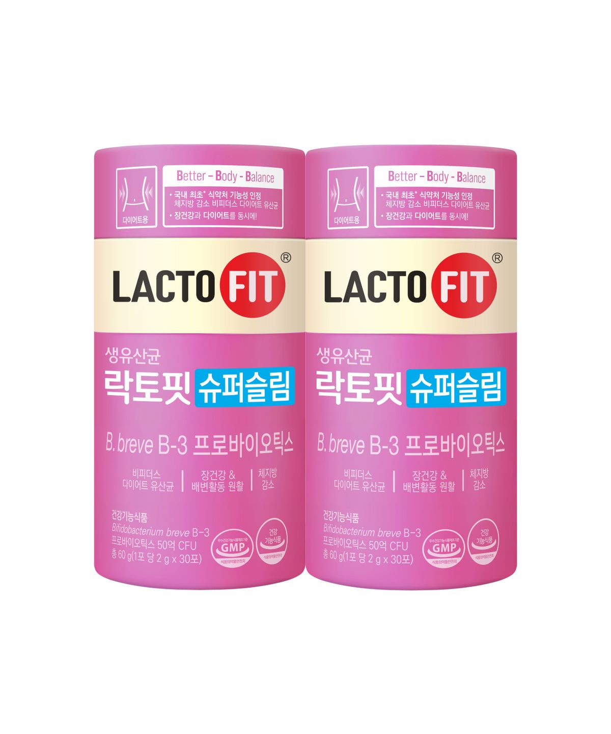 락토핏(LACTOFIT) [+골드30포]락토핏 슈퍼슬림 2통(60일분)+골드30포
