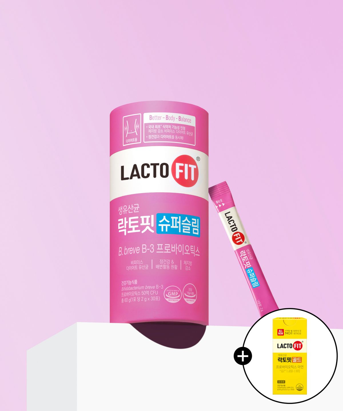 락토핏(LACTOFIT) [+골드30포]락토핏 슈퍼슬림 2통(60일분)+골드30포