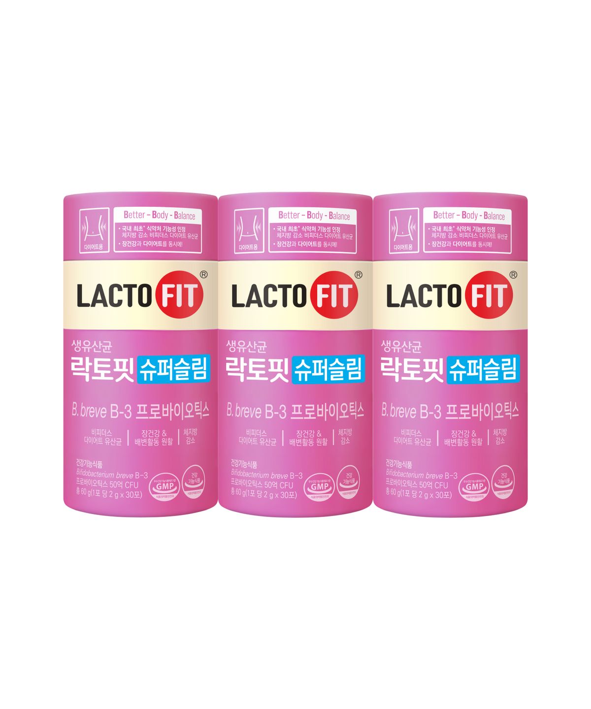 락토핏(LACTOFIT) 락토핏 슈퍼슬림 3통(90일분)