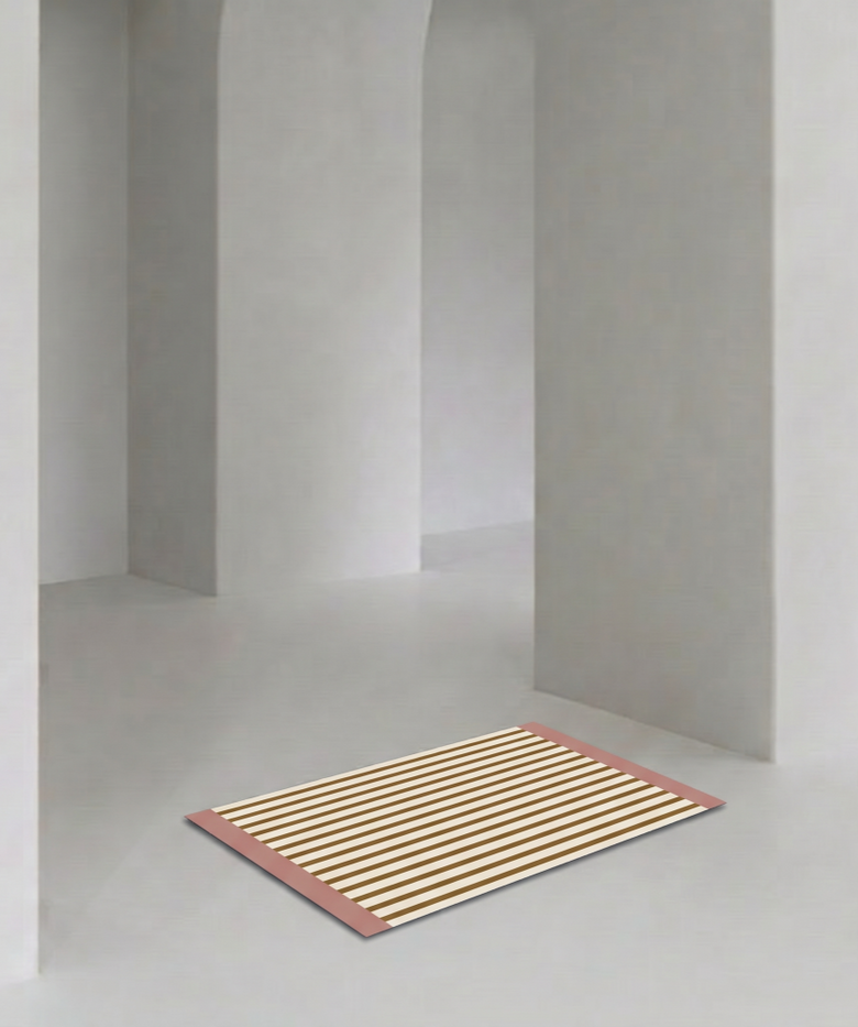 더 길어진 빨아쓰는 디자인 규조토 욕실 발매트 스트라이프(3colors)